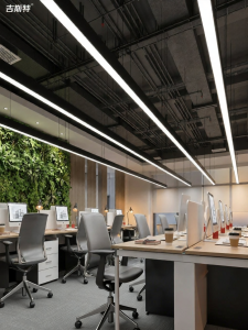 Gineste | Seamless Connection Strip Pendant Light For Office Gym Dance Billiard Supermarket Meeting