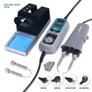 YIHUA 938D Di Động Nhíp Bộ Hàn 110V 220V Hàn Ga Chip Hút Thiếc Loại Bộ Bộ SMD Thiết Bị Hàn