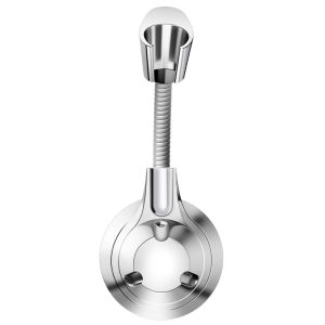 Adjustable Shower Head Holder No Drilling Bathroom Shower Rain Fixed Device Universal Joint Wall Mounted Base Shower Accessory