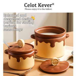 Heat-Resistant Large Capacity Oil Jar