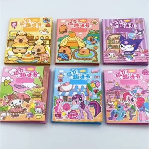 TAIYO DIY Magnetic Quiet Book Small Mix Sanrio Karakter Kecil Magnet Paper Doll Sticker Stiker Seni