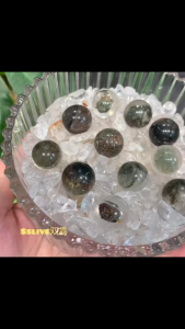 [Green Phantom Crystal Sphere ]  绿幽灵球 size: 15-16mm (随机发📌Random pick✔️) 一颗只需RM28/pc