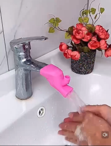 ZH409 Silicone Faucet Extension Joint Kids Baby Hand Washing Device Water Guide Trough Splash-proof Water Nozzle