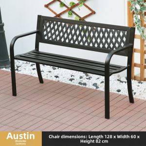 MEIDIHUAFU | Outdoor Double Seater Bench Iron Art