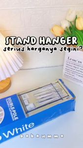 DOUBLE RODE RACK gantungan baju 2 lapis display stand hanger