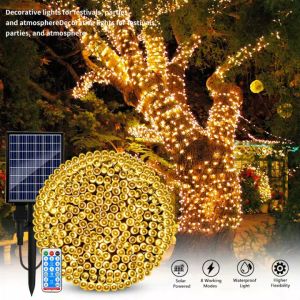 200LED 300LED 8 Lighting Modes 22M 32M Solar String Light Outdoor Solar Christmas Light Decoration Light