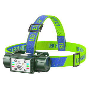 LG-08 USB C Rechargeable COB Headlamp1200mAh BatteryMotion Sensor Lighting Head Flashlight for Outdoor Camping Fishing Running