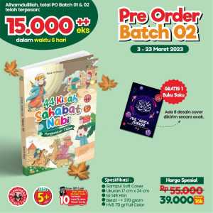 Family Buku Anak 44 Kisah Sahabat Nabi Pengantar Tidur PQS Sumber Ilmu / Buku Cerita Anak / Buku Anak Kekinian