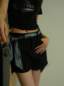 XUANXUAN | Khăn choàng thắt lưng sọc nhiều màu mỏng mùa hè cho nữ Quần Jeans Váy Phụ kiện thắt lưng thời trang nữ mùa hè mới về