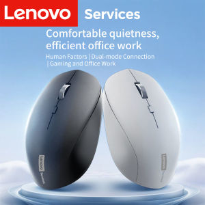 Lenovo Wireless Mouse Business Office Silent Mouse Ergonomic Design Compatible with Multiple Platforms 2.4g Connection Powered by 1.5V Dry Battery Product Does Not Include Battery