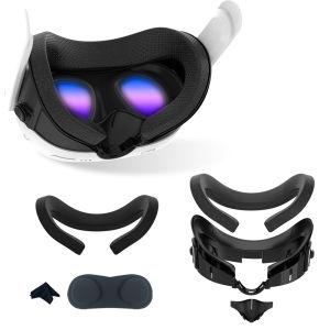 6 in 1 Facial Interface Bracket Face Cushion Cover Height-Adjustable Facial Bracket Lens Cloth for Meta/Oculus Quest 3
