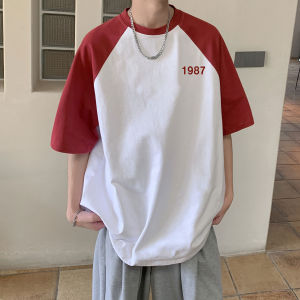 Áo Thun Cotton Nam Mùa Hè 2025 Tay Ngắn Dáng Rộng Thoải Mái Đa Năng Phong Cách Thường Ngày Cho Cặp Đôi