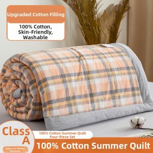 NONGNONGAI | Summer Lightweight Cotton Bed Blanket Machine Washable