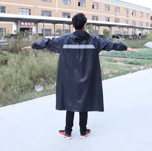 🧥 Premium Long Raincoat Jacket Motorcycle Bike Bicycle Baju Hujan Oxford Rain Coat Green Tea 防水连身雨衣