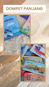 Dompet Panjang Landmark Berbagai Negara: Dompet Souvenir Perjalanan