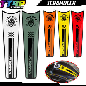 DUCATI Retro Motorcycle 3D Modified Fuel Tank Sticker Fishbone Protector Is Suitable for Ducati Self-travel SCRAMBLER 1100、800 ICON、Café Racer、Desert Sled、Full Throttle(in Stock）