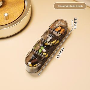 MEIZHUFU | 7 Days Weekly Pill Organizer Portable Medicine Box