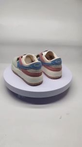 Macaron rainbow contrast star versatile sneakers
