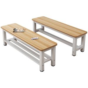 Wooden Shoe Bench Shoe Rack Stool Household Shoe Changing Stool Bench Thickened Steel Support / Local Seller