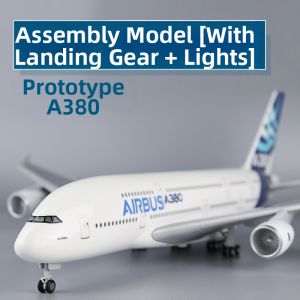 CHENXING | LED Light Large Wheel A380 Airplane Model