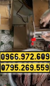 Máy cán khô mực khô bòkhô cákhô trâu size 24 chạy điện bảo hành 12 tháng