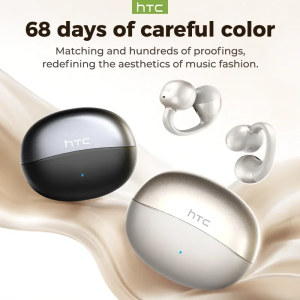 HTC NE56 Earphones Bluetooth V6.0 OWS Ear Clip Sports Wireless Headphones Noise Reduction Calls Ultra-light Earclip