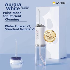 Portable Electric Dental Flosser Deep Cleaning Oral Teeth Orthodontic Special 2714 Home Use Teeth Cleaning Device Snowbeika