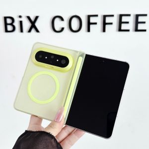 Candy Color Transparent For Magsafe Magnetic Phone Case For Huawei Pura X Max Pocket 2 Full Hinge Protection Shockproof Cover