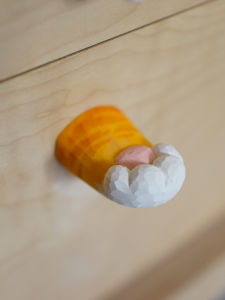 Handcrafted Wood Carving Decorative Cat Claw Drawer Pulls Hallway Hooks Cute Gift Living Room Decorations Study Room Hooks