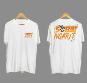 Kaos kata kata Sobat ngarit Mas Iyun viral - Lapakkaos.id