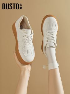 Giày Dã Ngoại DUSTO Giày Dã Ngoại Đế Dày Thường Ngày Giày Dã Ngoại Đế Mềm Đầu Tròn Giày Dã Ngoại Đế Cao Su Màu Trắng