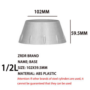 ZRDR | ZRDR Brand Aquarium CO2 Steel Cylinder Generator Base 1/2L Dedicated Steel Cylinder Base Fish Tank Steel Cylinder Accessories