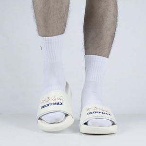 Geoff Max - Viper Roll Broken White | Sandal Pria Wanita Sendal Slop Slipper Anti Licin