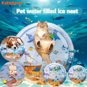 (local delivery) Kebidumei Summer Cooling Pet Water Bed Cushion Ice Pad Dog Sleeping Square Mat for Puppy Dogs Cats Pet Kennel Top Quality Cool Cold 