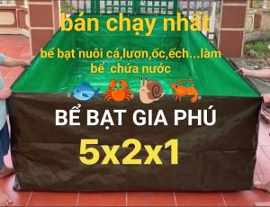 bể bạt xanh bộ đội dùng trong chăn nuôi .