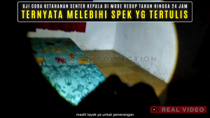 Senter Kepala 2 Cahaya Jadi 1 KAWACHI LY-201Z Daya 20W Tahan 20 Jam Bisa Di Cas Baterai 3000mAh 5 Mode Cahaya