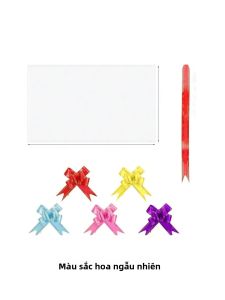 Túi Nilon Trong Suốt Lớn Có Nơ 25/50% Dùng Gói Quà Giỏ Quà Giáng Sinh Tết Nguyên Đán Trang Trí Ngày Lễ Nhựa Gấp Gọn