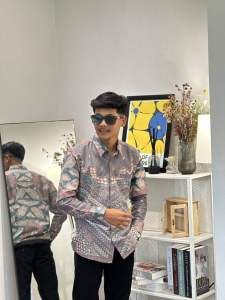 KEMEJA PREMIUM ASTANA PINK BATIK FLORIST