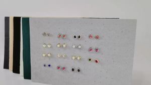 Jewelry Insert Sponge Pad 13.19 X 8.86 X 0.59 Inch Earring Display Tray Organizer for Home Store Trade Show Jewelry Box