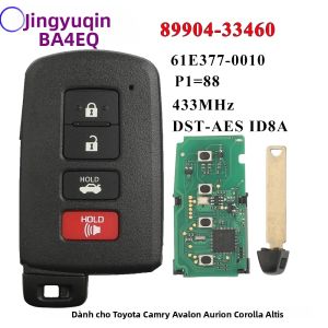 Jingyuqin Keyless Go Smart Key BA4EQ P1 Điều Khiển Từ Xa 4 Nút Dành Cho Toyota Camry Avalon Aurion Corolla Altis - 88 8A Chip 433 MHz