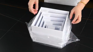 COD 6 Pieces Buffet Riser Cube Display Nesting for Buffet Birthday Party