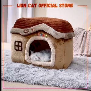 Katil Rumah Kucing Anjing Cat Bed Dog Bed Pet Sleeping Bed Indoor Cat Dog House Removable Washable Warm Comfortable