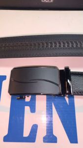 Auto beltsเข็มขัดออโต้หนังขนาด38มมหัวซิ้งค์สรมดำแบรนด์guns-n-roses D7