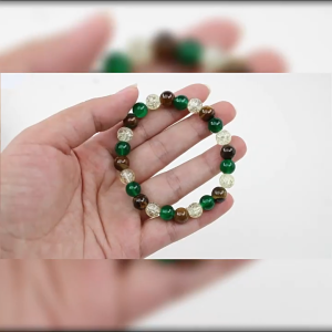 Blessed Natural Obsidian Stone Bracelet for Men Women Health Wealth Lucky Charm Wristband Gift