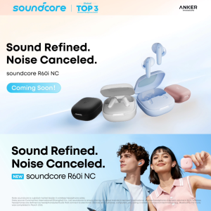 【NEW】soundcore by Anker R60i NC Noise Cancelling Wireless Earbuds 52 dB Adaptive ANC TWS Powerful Bass certified by Hi-Res LDAC Bluetooth 5.4 Earphone Headphone