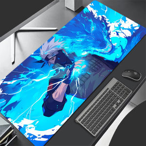 Bandai | Mouse Pad Naruto Kakashi Hatake Large Game Keyboard Pad Rubber Desk Mouse Mat Carpet Rubber Tapis Souris Gaming Notbook Mousepad