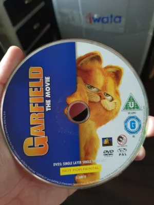 Garfield The Movie DVD Single Layer Single Side PAL Not For Rental