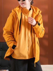 Windproof Hard Shell Removable Lining Thick Jacket