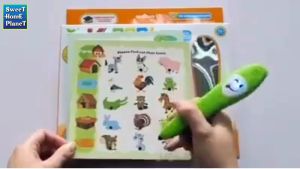 Y-Pen Intelligent Learning Speaking Pen Electronic Smart Talking Pen Answer Pen Smart Logic Learning Pen with 12pcs English Cards for Kids Educational Toy