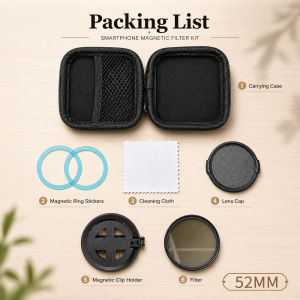 Magnetic Holder Universal 52MM 67mm CPL Filter Circular Phone Camera Lens Polarizer Filter Lens Reduce Glare on Water Fishing
